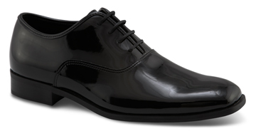 Men's Black Patent Leather Tuxedo Shoes