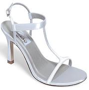 Closeout Satin Dyeable Bridal Sandal for weddings