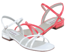 Low Heel White Satin Dyeable Bridal Sandals for weddings