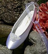 Bridal Dyeable Satin Ballet Slippers Dyeable  for weddings